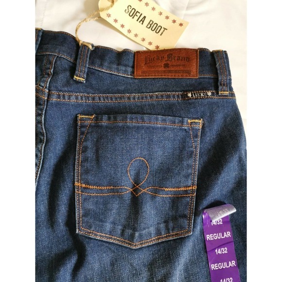 Lucky Brand Sofía‎ bootcut Blue Denim Women's Jeans Size 14 36x32 - Picture 6 of 7